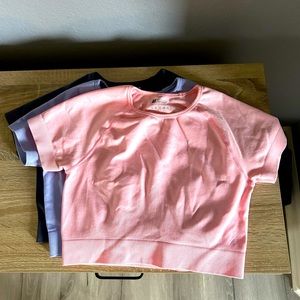 Crop top workout shirts